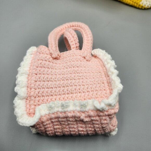 Hand Crocheted Mini Purse & Shoulder Bag Lot - Picture 3 of 14